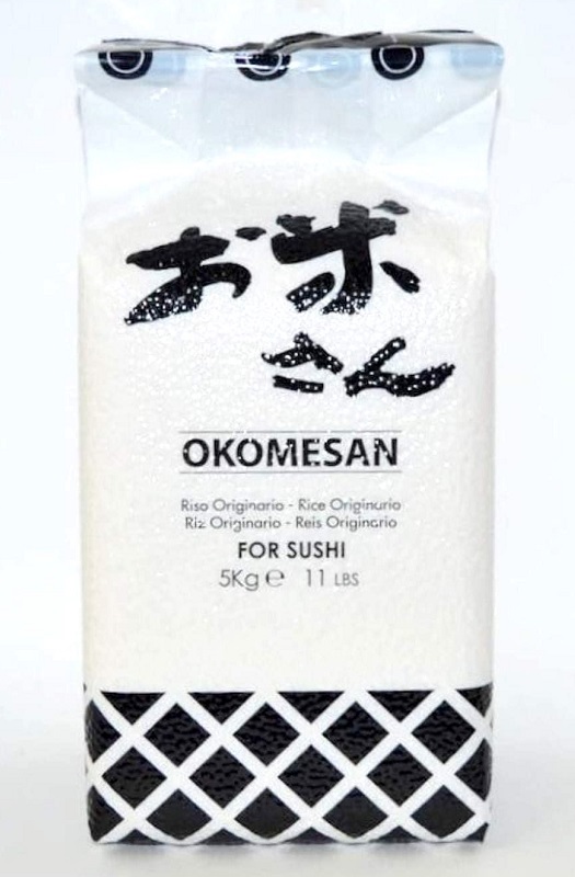 Riso per sushi sottovuoto - Okomesan 5Kg.